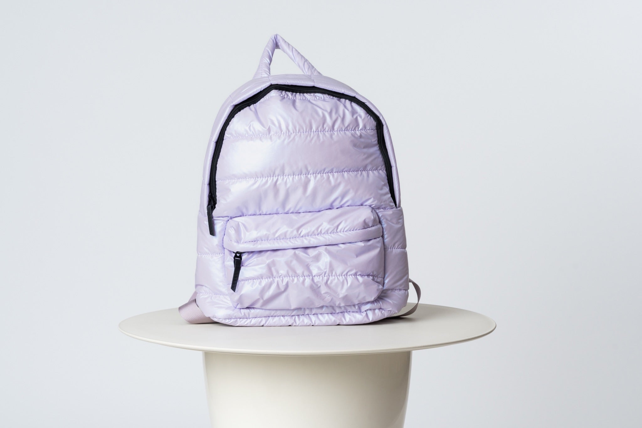 METALLIC BACK PACK lavender