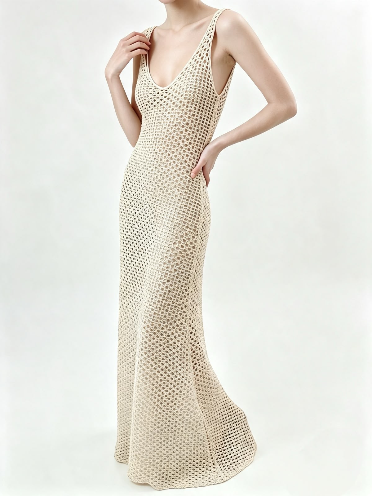 VESTIDO SOMMER BEGE TAUPE