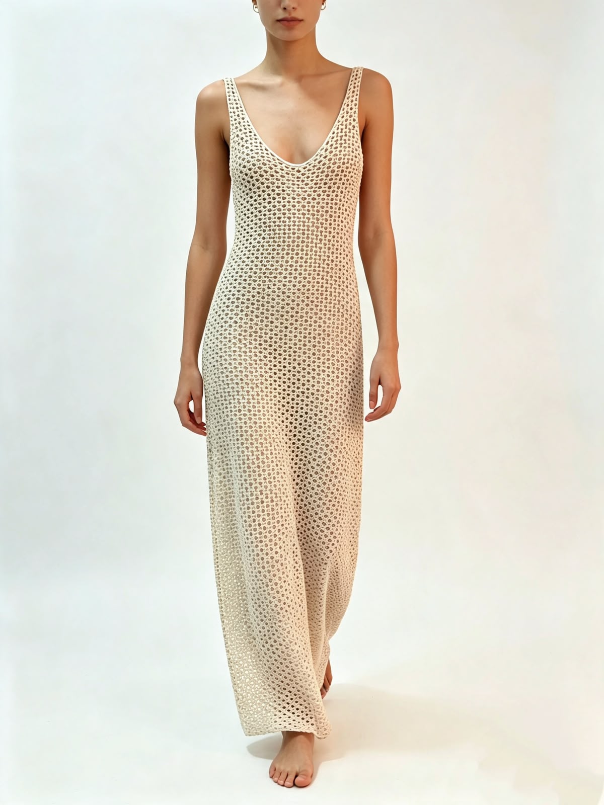 VESTIDO SOMMER BEGE TAUPE