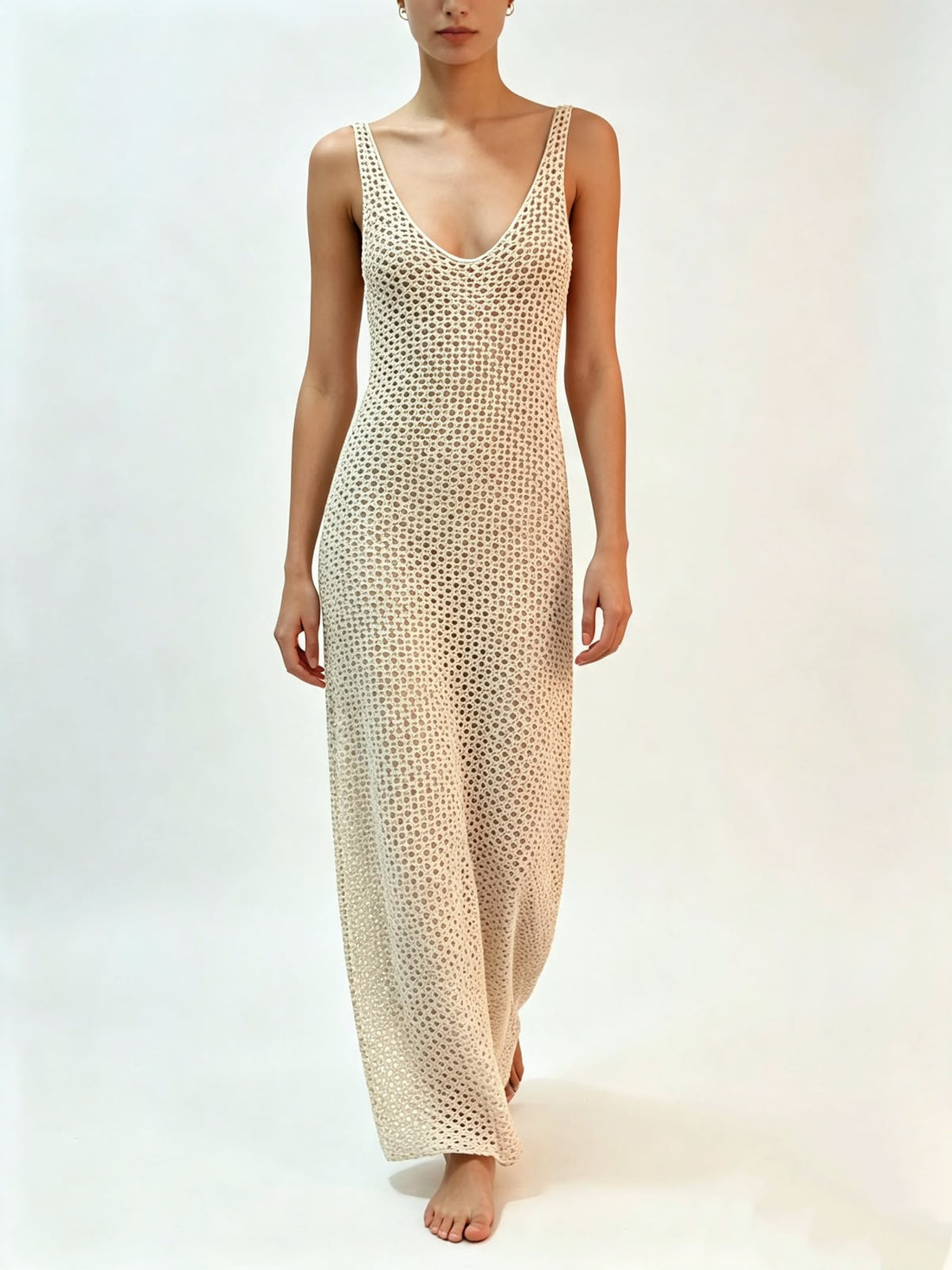 VESTIDO SOMMER BEGE TAUPE