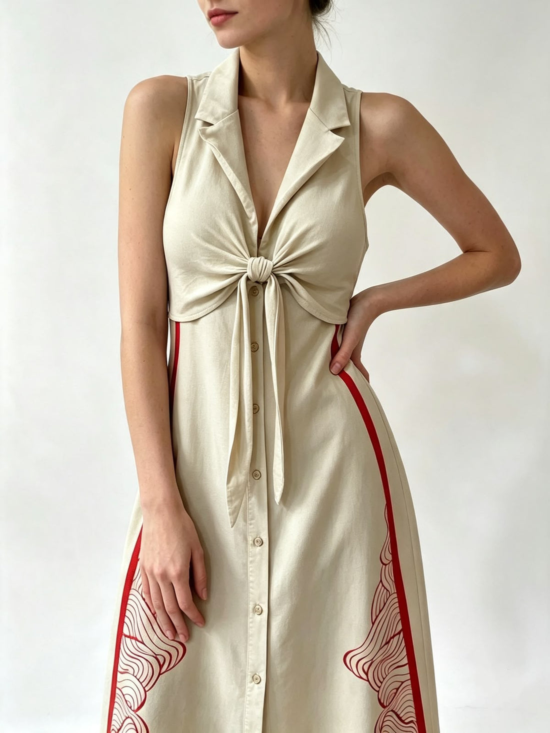 VESTIDO LINO ESTAMPADO