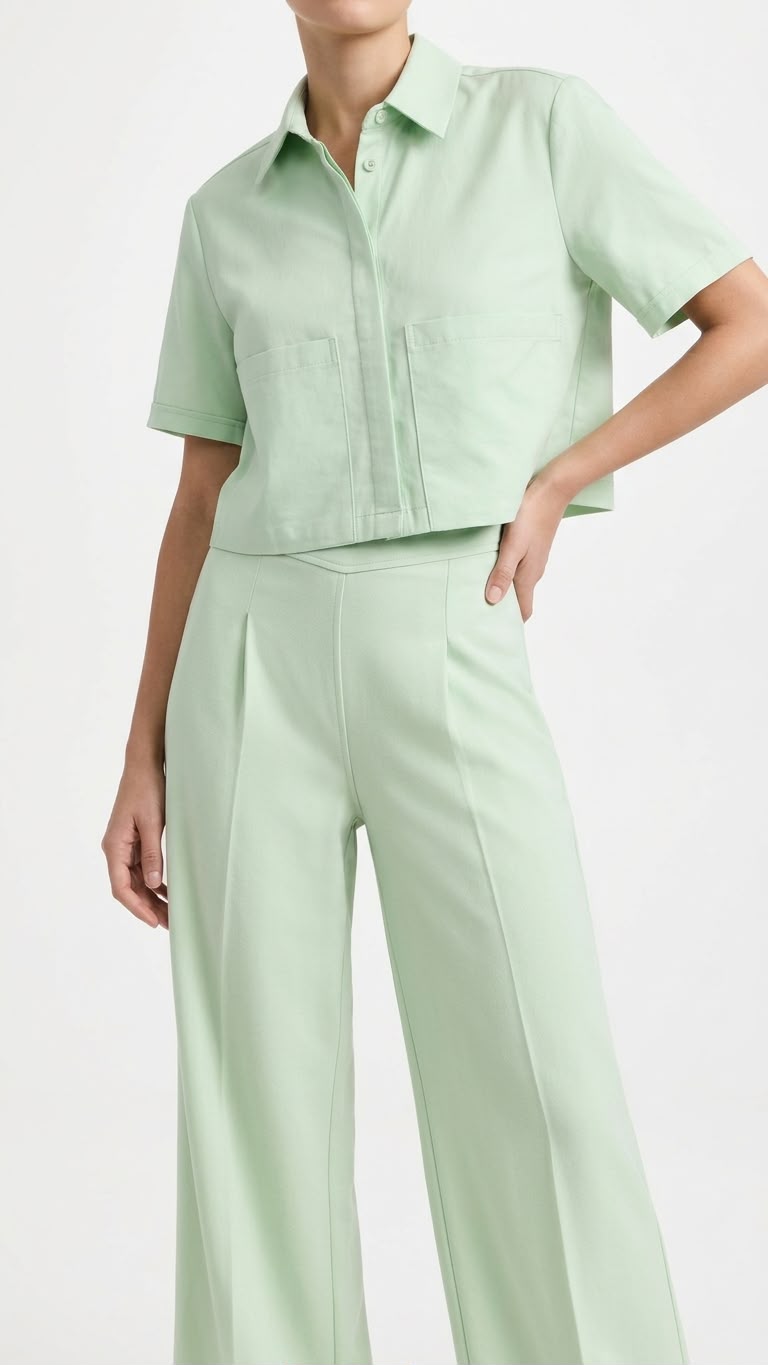 CAMISA VERDE PALM TREE