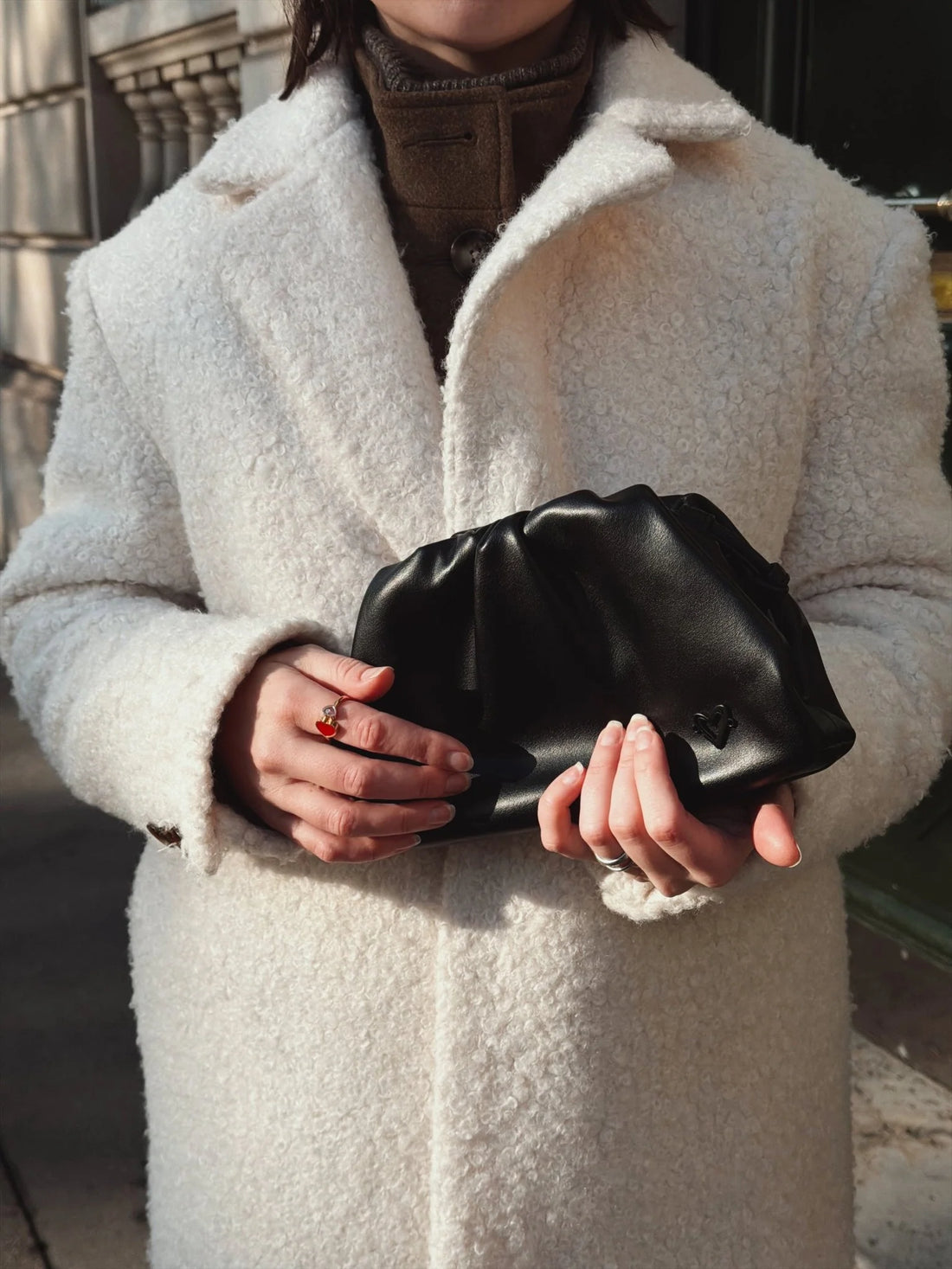 ELGIN SMOOTH LEATHER CLUTCH