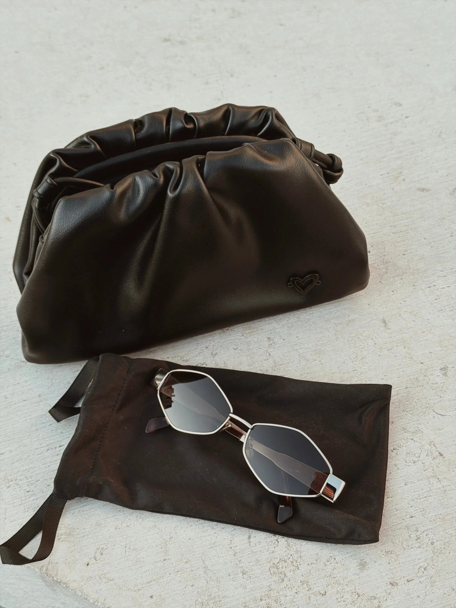 ELGIN SMOOTH LEATHER CLUTCH