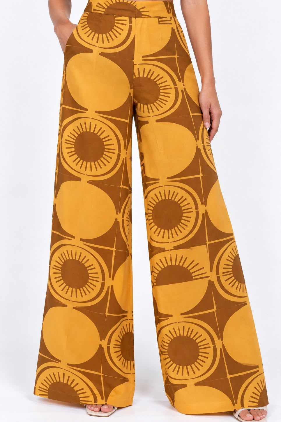 PANTALON ESTAMPADO AMARILLO